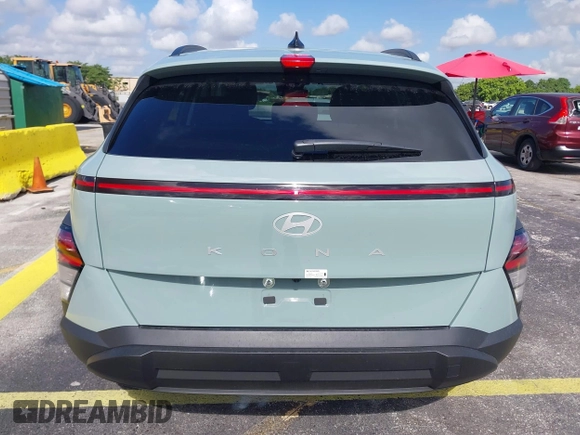 2025 Hyundai Kona SEL with VIN KM8HB3AB5SU248072, listed as a IAAI auction lot 42168082 with 5,696 mi miles and . Bid and sale history available at carsss.com. Image 16.