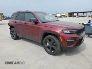 2025 Jeep Grand Cherokee Limited z VIN 1C4RJHBG2SC302582, wystawiony jako Copart lot #53575215 z przebiegiem 1 231 mil mil oraz Szkoda całkowita • Salvage title. Historia ofert i sprzedaży dostępna na DreamBid. Obrazek 4.