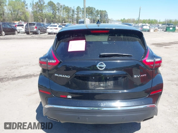 2020 Nissan Murano SV with VIN 5N1AZ2BS0LN103202, listed as a IAAI auction lot 41992288 with 73,396 mi miles and . Bid and sale history available at DreamBid. Image 16.