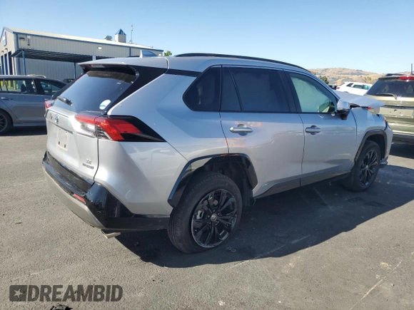2022 Toyota RAV4 Hybrid SE with VIN JTM16RFV7ND066541, listed as a Copart auction lot 57804595 with Not provided miles and Salvage title. Bid and sale history available at DreamBid. Image 3.
