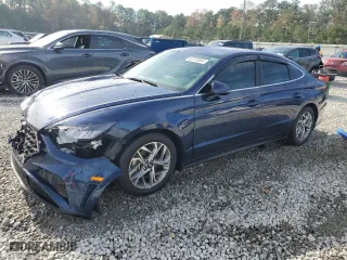 2021 Hyundai Sonata SEL with VIN 5NPEL4JA7MH105722, listed as a Copart auction lot 82770554 with 77,593 mi miles and Salvage Title. Bid and sale history available at carsss.com. Image 1.