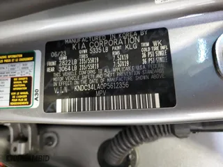 2023 Kia EV6 Wind with VIN KNDC34LA0P5612356, listed as a Copart auction lot 70923244 with 26,167 mi miles and Salvage Title. Bid and sale history available at carsss.com. Image 12.