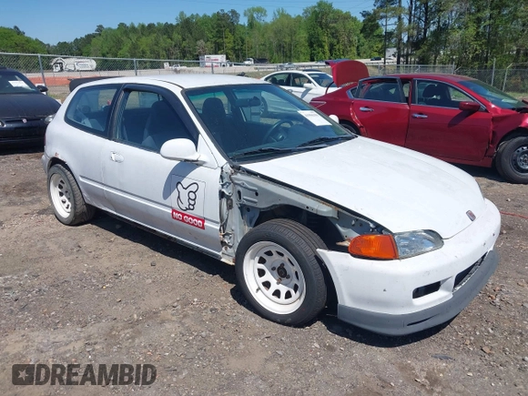 1994 Honda Civic CX with VIN 2HGEH2354RH511254, listed as a IAAI auction lot 41996199 with 155,547 mi miles and . Bid and sale history available at DreamBid. Image 1.