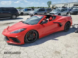 2020 Chevrolet Corvette 3LT z VIN 1G1Y82D43L5112490, wystawiony jako Copart lot #54523955 z przebiegiem Nie podano mil oraz Szkoda całkowita • Salvage title. Historia ofert i sprzedaży dostępna na DreamBid. Obrazek 1.