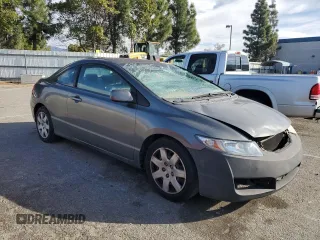 2010 Honda Civic Cpe LX with VIN 2HGFG1B63AH524643, listed as a Copart auction lot 54616325 with 0 mi miles and Salvage Title. Bid and sale history available at carsss.com. Image 4.