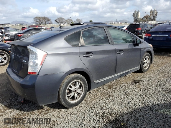 2011 Toyota Prius I with VIN JTDKN3DU2B1414094, listed as a Copart auction lot 51537895 with 143,335 mi miles and Clean Title. Bid and sale history available at DreamBid. Image 3.