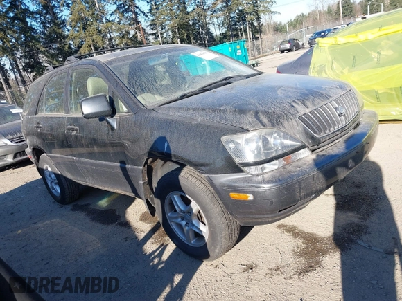 2000 Lexus RX 300 with VIN JT6GF10U6Y0047977, listed as a IAAI auction lot 41454132 with 117,947 mi miles. Bid and sale history available at carsss.com. Image 1.