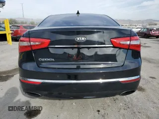 2014 Kia Cadenza Premium with VIN KNALN4D74E5130836, listed as a Copart auction lot 43482775 with 123,885 mi miles and Salvage Title. Bid and sale history available at carsss.com. Image 6.
