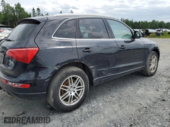 2012 Audi Q5 Premium with VIN WA1LKCFP4CA003411, listed as a Copart auction lot 57301035 with 270,590 mi miles and Salvage title. Bid and sale history available at DreamBid. Image 3.