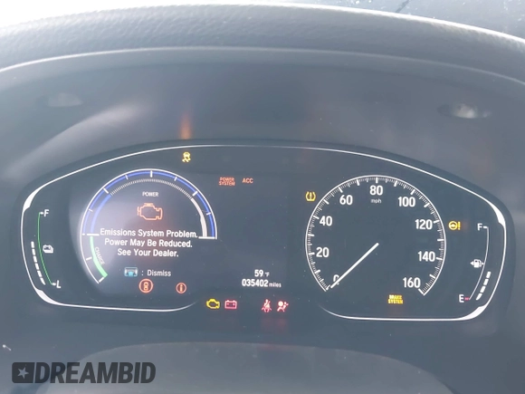 2019 Honda Insight EX with VIN 19XZE4F52KE014737, listed as a IAAI auction lot 42100837 with 35,402 mi miles and . Bid and sale history available at carsss.com. Image 7.