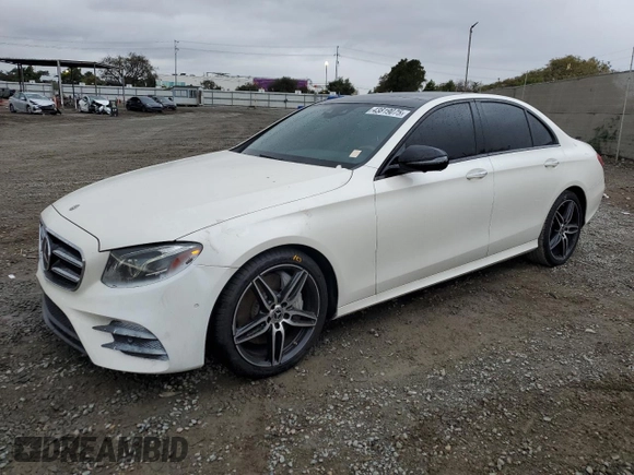 2020 Mercedes-Benz E 350 with VIN WDDZF8DB2LA707167, listed as a Copart auction lot 43819075 with 38,342 mi miles and Salvage Title. Bid and sale history available at DreamBid. Image 1.