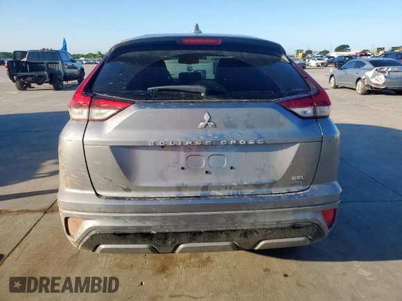 2024 Mitsubishi Eclipse Cross SE with VIN JA4ATWAAXRZ000676, listed as a Copart auction lot 61229375 with 25,875 mi miles and Salvage title. Bid and sale history available at DreamBid. Image 6.