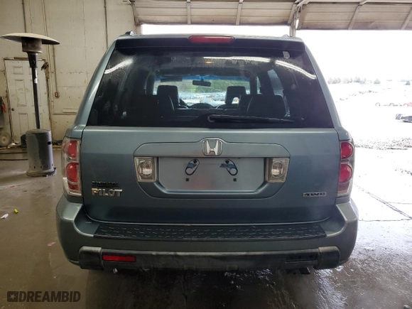 2006 Honda Pilot EX-L with VIN 2HKYF18536H504920, listed as a Copart auction lot 50033805 with 190,269 mi miles and Clean Title. Bid and sale history available at carsss.com. Image 6.