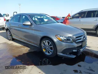 2015 Mercedes-Benz C 300 with VIN 55SWF4JBXFU077676, listed as a IAAI auction lot 41714534 with 104,177 mi miles and . Bid and sale history available at DreamBid. Image 1.