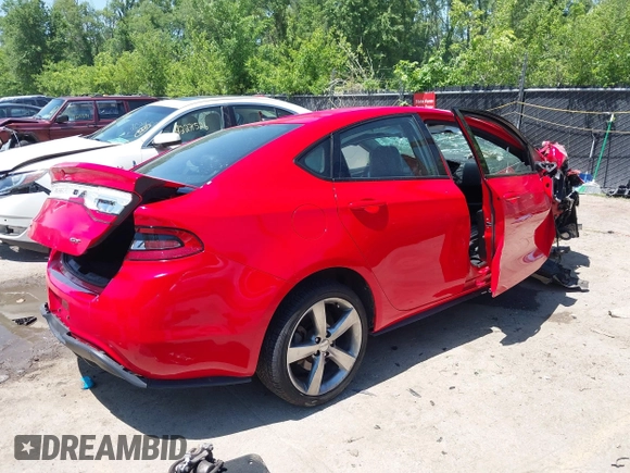 2016 Dodge Dart GT z VIN 1C3CDFEB1GD624797, wystawiony jako IAAI lot #42275210 z przebiegiem 90 264 mil mil oraz . Historia ofert i sprzedaży dostępna na DreamBid. Obrazek 4.