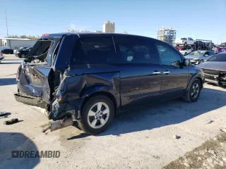 2007 Nissan Quest S with VIN 5N1BV28U17N120752, listed as a Copart auction lot 46432885 with 150,340 mi miles and Salvage Title. Bid and sale history available at carsss.com. Image 3.