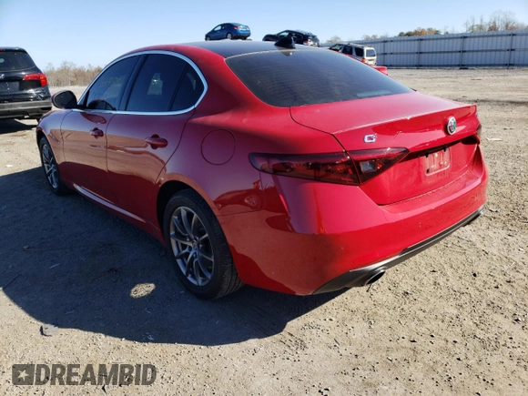 2018 Alfa Romeo Giulia with VIN ZARFAEDN7J7592845, listed as a Copart auction lot 66648432 with 26,834 mi miles. Bid and sale history available at carsss.com. Image 3.