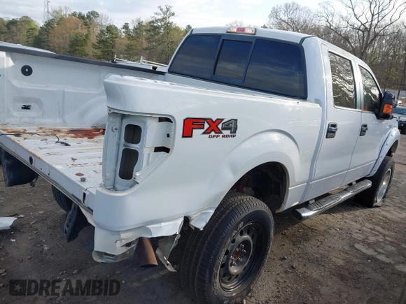 2013 Ford F-150 XL with VIN 1FTFW1EFXDFD00367, listed as a IAAI auction lot 41791175 with 165,150 mi miles and . Bid and sale history available at DreamBid. Image 4.