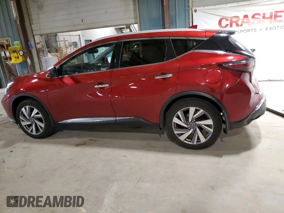 2021 Nissan Murano SL with VIN 5N1AZ2CS6MC127547, listed as a Copart auction lot 51979505 with 42,148 mi miles and Salvage Title. Bid and sale history available at DreamBid. Image 2.