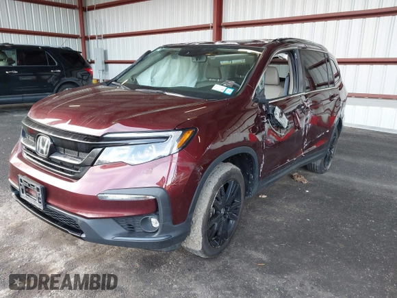 2022 Honda Pilot Special Edition with VIN 5FNYF6H26NB100994, listed as a IAAI auction lot 41819627 with 46,648 mi miles. Bid and sale history available at carsss.com. Image 2.