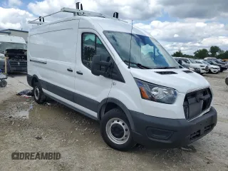 2023 Ford Transit Cargo with VIN 1FTBR1C83PKA24362, listed as a Copart auction lot 58766595 with 7,047 mi miles and Salvage title. Bid and sale history available at DreamBid. Image 4.