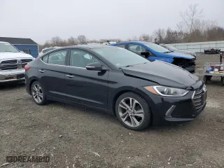 2017 Hyundai Elantra Limited with VIN 5NPD84LF0HH067505, listed as a Copart auction lot 47958715 with 67,824 mi miles and Salvage Title. Bid and sale history available at carsss.com. Image 4.