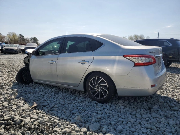 2013 Nissan Sentra SV with VIN 3N1AB7APXDL715091, listed as a Copart auction lot 50904735 with 158,910 mi miles and Salvage Title. Bid and sale history available at carsss.com. Image 2.