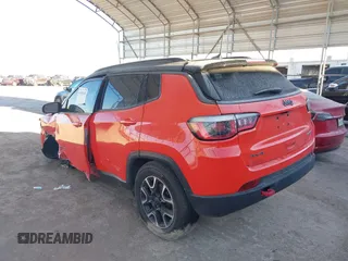 2020 Jeep Compass Trailhawk with VIN 3C4NJDDBXLT239116, listed as a IAAI auction lot 41402449 with 38,021 mi miles and . Bid and sale history available at carsss.com. Image 3.