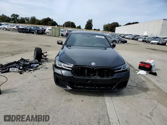 2023 BMW 5 Series M550i xDrive with VIN WBA13BK0XPCM98878, listed as a Copart auction lot 45580685 with 10,866 mi miles and Salvage title. Bid and sale history available at DreamBid. Image 10.