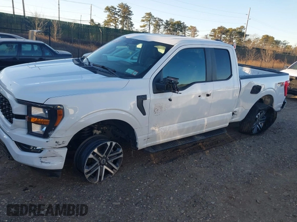 2023 Ford F-150 XL with VIN 1FTEX1EP5PKE55616, listed as a IAAI auction lot 41258148 with 23,303 mi miles and . Bid and sale history available at DreamBid. Image 13.