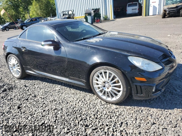 2007 Mercedes-Benz SLK-Class 5.5L AMG with VIN WDBWK73F67F150682, listed as a Copart auction lot 69413164 with 109,198 mi miles and Salvage Title. Bid and sale history available at carsss.com. Image 4.