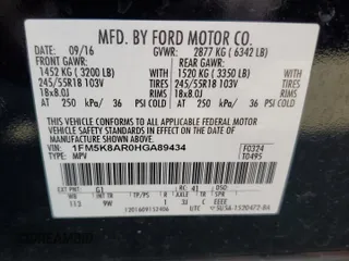 2017 Ford Police Interceptor Utility z VIN 1FM5K8AR0HGA89434, wystawiony jako Copart lot #54293765 z przebiegiem 142 813 mil mil oraz Szkody całkowita. Historia ofert i sprzedaży dostępna na DreamBid. Obrazek 13.