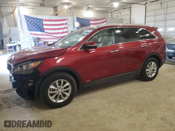 2017 Kia Sorento LX with VIN 5XYPGDA35HG331060, listed as a Copart auction lot 50092745 with 50,833 mi miles and Salvage Title. Bid and sale history available at DreamBid. Image 1.