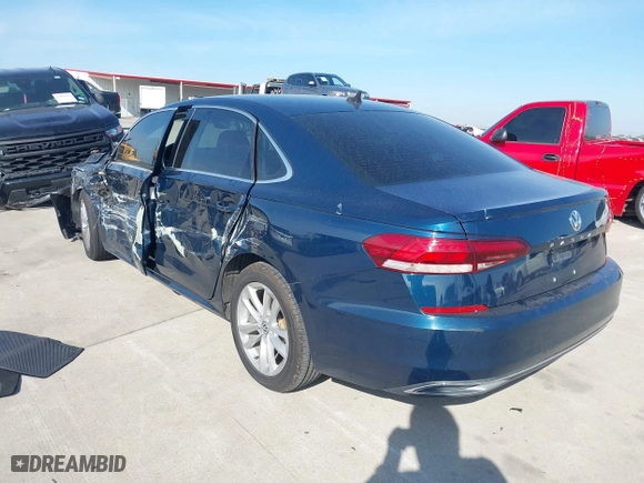 2020 Volkswagen Passat 2.0T SE with VIN 1VWSA7A33LC009556, listed as a IAAI auction lot 40989431 with 96,540 mi miles. Bid and sale history available at carsss.com. Image 3.