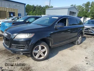 2014 Audi Q7 Premium Plus with VIN WA1LGAFE2ED016261, listed as a Copart auction lot 61094905 with 187,357 mi miles and Clean title. Bid and sale history available at DreamBid. Image 1.