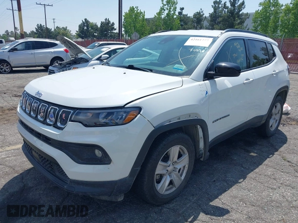 2022 Jeep Compass Latitude with VIN 3C4NJDBB6NT235666, listed as a IAAI auction lot 42161777 with 68,212 mi miles and . Bid and sale history available at DreamBid. Image 18.