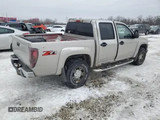 2005 GMC Canyon 1SF SLE Z71 with VIN 1GTDT136X58243340, listed as a Copart auction lot 88508755 with 0 mi miles and Salvage Title. Bid and sale history available at carsss.com. Image 3.