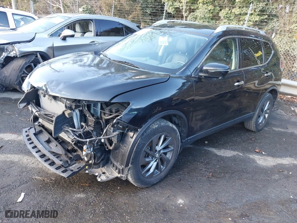 2016 Nissan Rogue SV with VIN KNMAT2MV9GP684478, listed as a IAAI auction lot 41185446 with 52,318 mi miles. Bid and sale history available at carsss.com. Image 19.