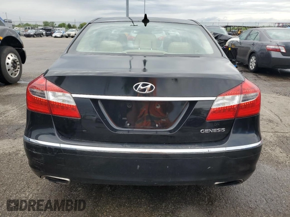 2013 Hyundai Genesis 3.8L with VIN KMHGC4DDXDU216586, listed as a Copart auction lot 55632675 with 166,975 mi miles and Clean Title. Bid and sale history available at carsss.com. Image 6.