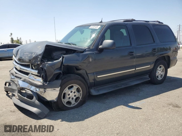 2005 Chevrolet Tahoe LS with VIN 1GNEC13VX5R115306, listed as a Copart auction lot 62836105 with 150,716 mi miles and Salvage title. Bid and sale history available at DreamBid. Image 1.