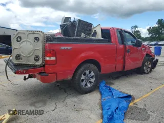 2006 Ford F-150 XL with VIN 1FTRF14W86KB75426, listed as a Copart auction lot 60689194 with 190,643 mi miles and Salvage Title. Bid and sale history available at carsss.com. Image 3.