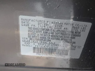 2023 Nissan Kicks S z VIN 3N1CP5BV9PL561294, wystawiony jako IAAI lot #42150962 z przebiegiem 15 900 mil mil oraz . Historia ofert i sprzedaży dostępna na DreamBid. Obrazek 9.