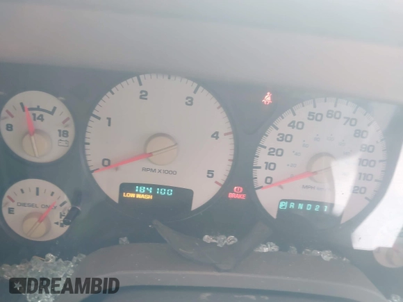 2005 Dodge 2500 SLT with VIN 3D7KS28C65G705441, listed as a IAAI auction lot 40906137 with 184,100 mi miles and . Bid and sale history available at DreamBid. Image 7.