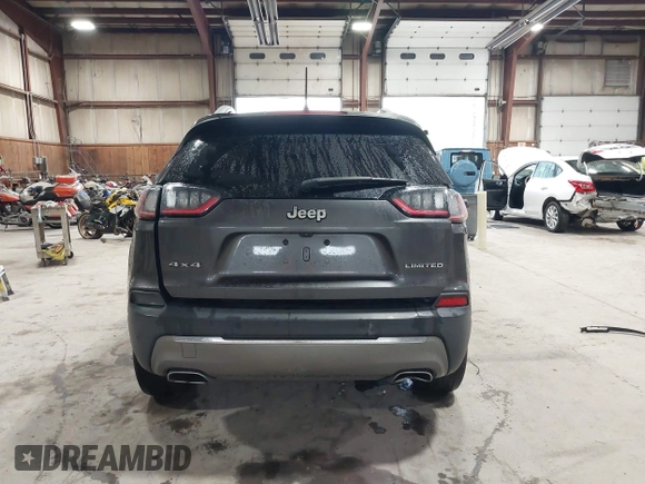 2019 Jeep Cherokee Limited with VIN 1C4PJMDX0KD447210, listed as a IAAI auction lot 42168429 with 51,408 mi miles and . Bid and sale history available at DreamBid. Image 17.