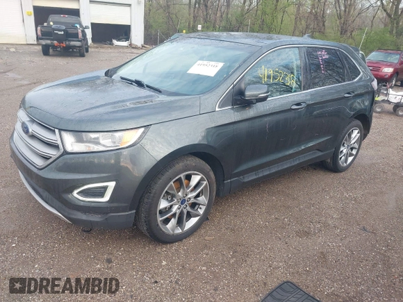 2015 Ford Edge Titanium with VIN 2FMPK4K95FBB20469, listed as a IAAI auction lot 41952318 with 186,859 mi miles. Bid and sale history available at carsss.com. Image 2.
