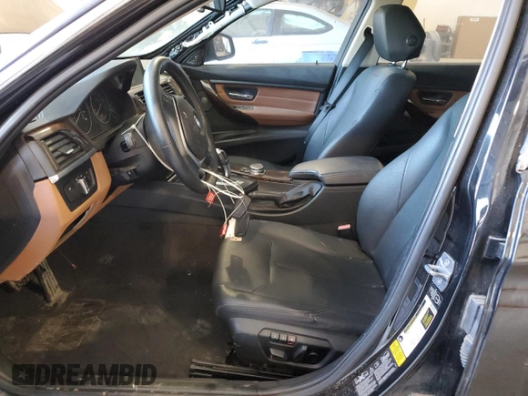 2015 BMW 3 Series 328i xDrive with VIN WBA3B3C57FJ984800, listed as a Copart auction lot 89402685 with 0 mi miles and Salvage Title. Bid and sale history available at carsss.com. Image 7.