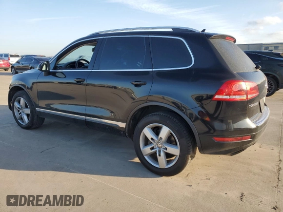 2012 Volkswagen Touareg Exec with VIN WVGEF9BP3CD008153, listed as a Copart auction lot 84255374 with Not Provided miles and Salvage Title. Bid and sale history available at DreamBid. Image 2.