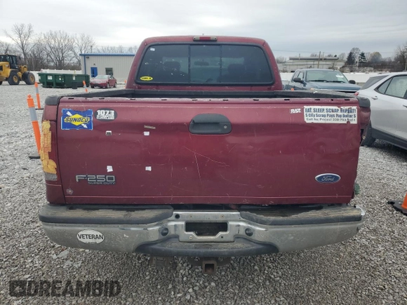 2004 Ford Super Duty F-250 XL with VIN 1FTNX20L14EB41045, listed as a Copart auction lot 82009234 with 226,464 mi miles and Salvage Title. Bid and sale history available at carsss.com. Image 6.