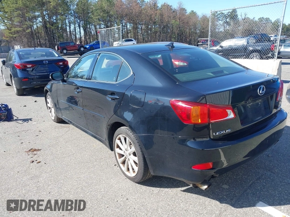 2009 Lexus IS with VIN JTHCK262795033670, listed as a IAAI auction lot 42001440 with 151,107 mi miles. Bid and sale history available at carsss.com. Image 3.