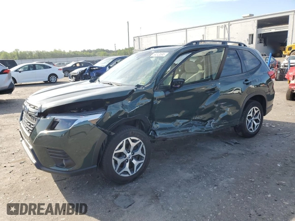 2023 Subaru Forester Premium z VIN JF2SKAEC6PH462653, wystawiony jako Copart lot #59043695 z przebiegiem 35 877 mil mil oraz Szkoda całkowita • Salvage title. Historia ofert i sprzedaży dostępna na DreamBid. Obrazek 1.